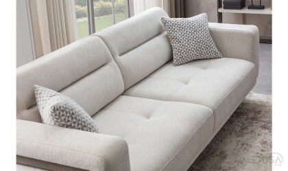 Medusa Home Mobilya - Leona Meşe Üçlü Koltuk