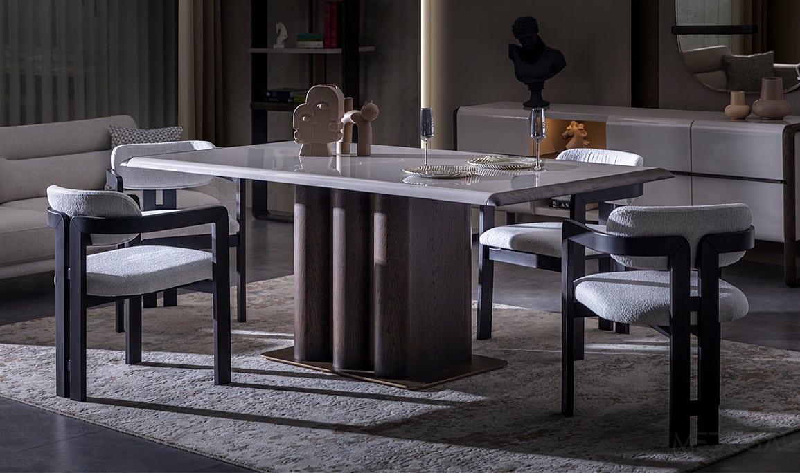 Medusa Home Mobilya - Leona Meşe Yemek Masası Medusa Home Mobilya - Leona Meşe Yemek Masası