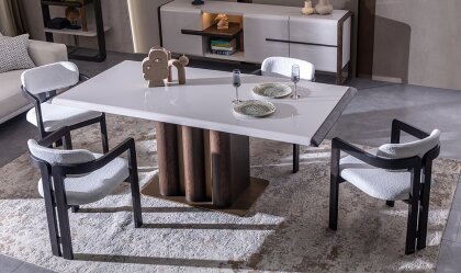 Medusa Home Mobilya - Leona Meşe Yemek Masası