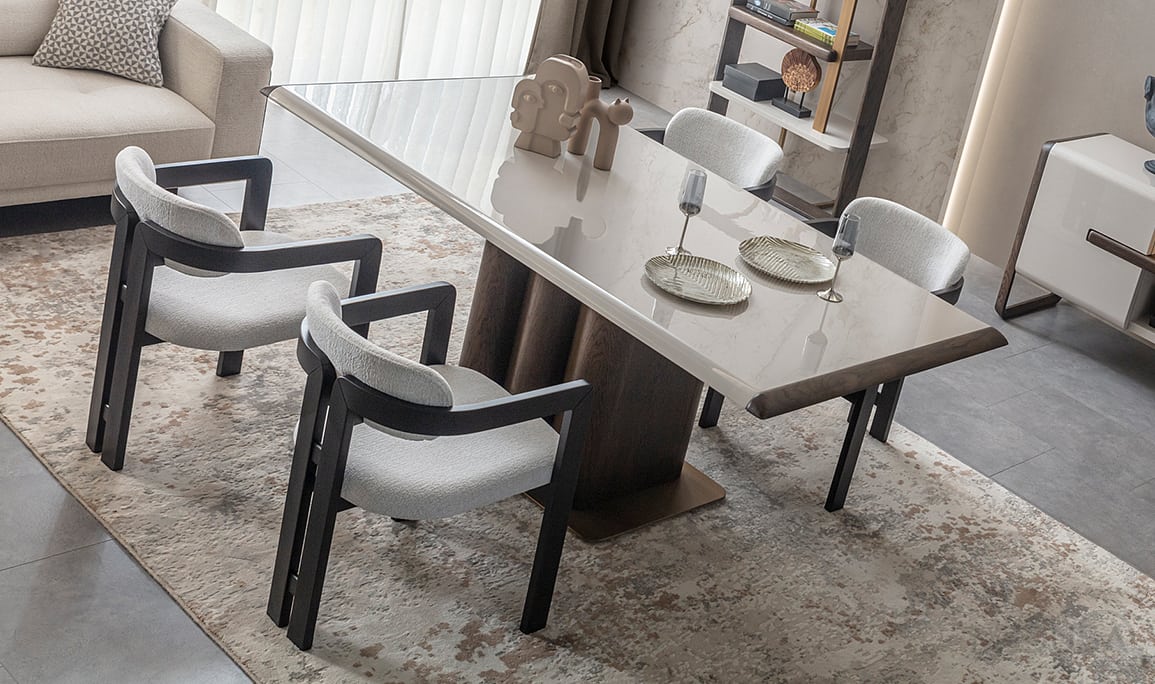 Medusa Home Mobilya - Leona Meşe Yemek Odası