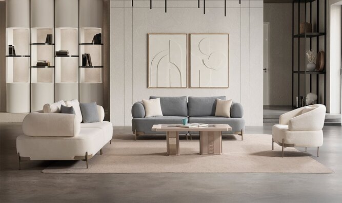 Medusa Home Mobilya - Lerna Koltuk Takımı - Modern Koltuk Takımları