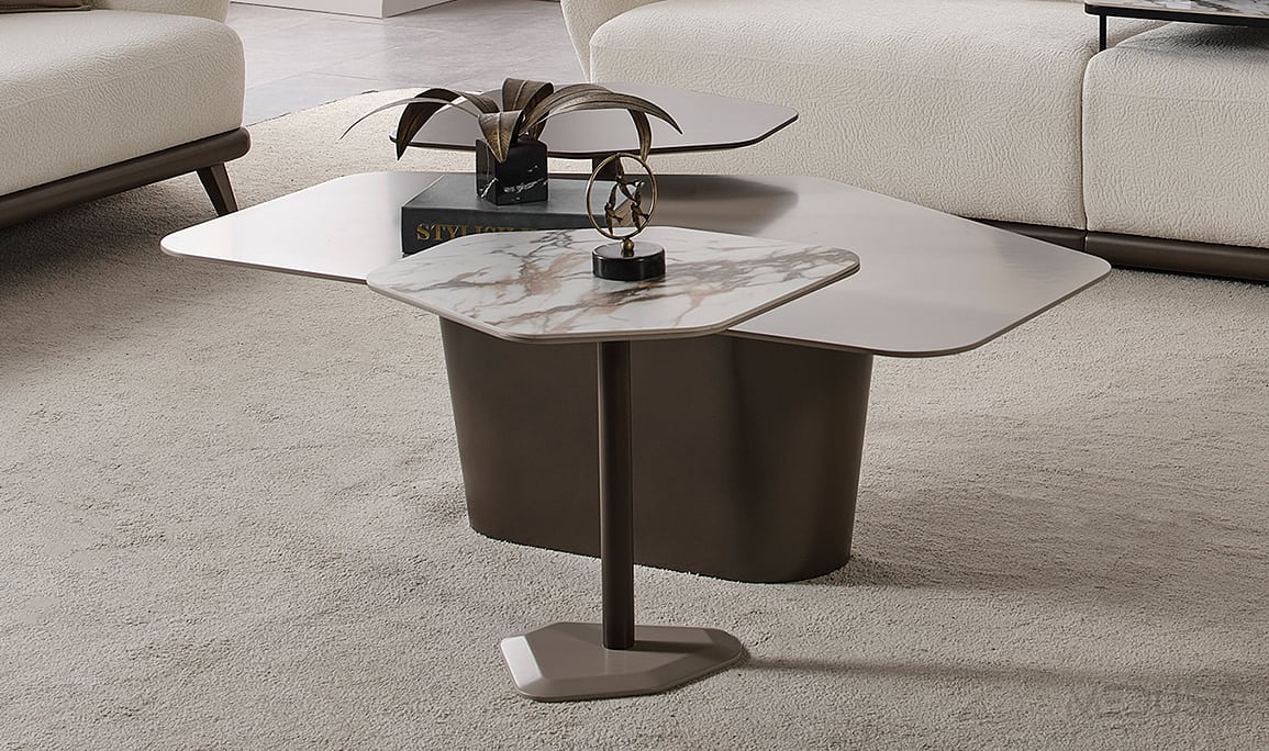 Medusa Home Mobilya - Leva Granit Yan Sehpa