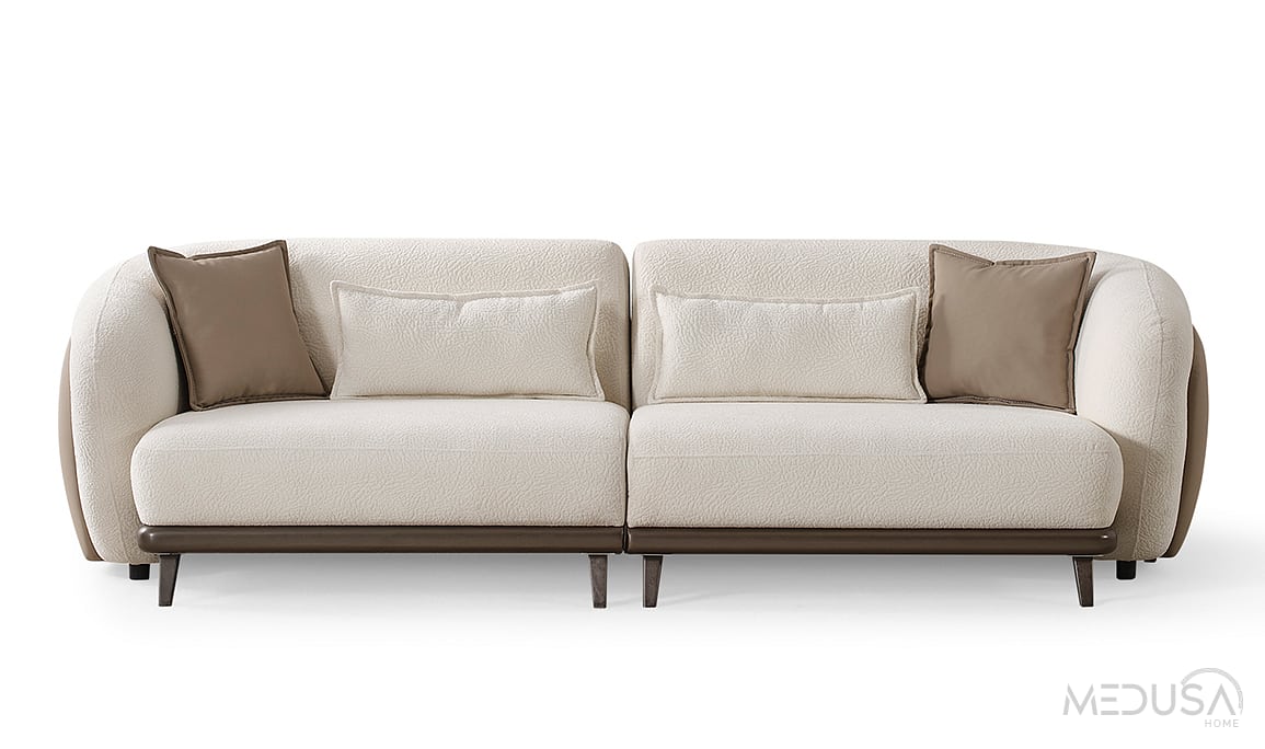 Medusa Home Mobilya - Leva Yerden Yüksek Üçlü Koltuk