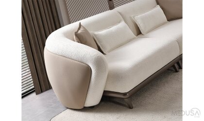 Medusa Home Mobilya - Leva Yerden Yüksek Üçlü Koltuk