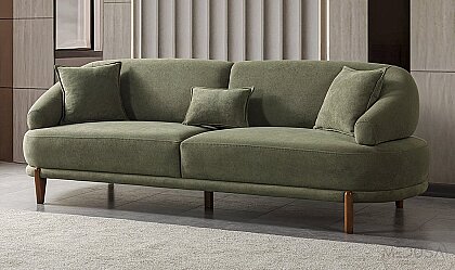 Lexi Yeşil Üçlü Koltuk