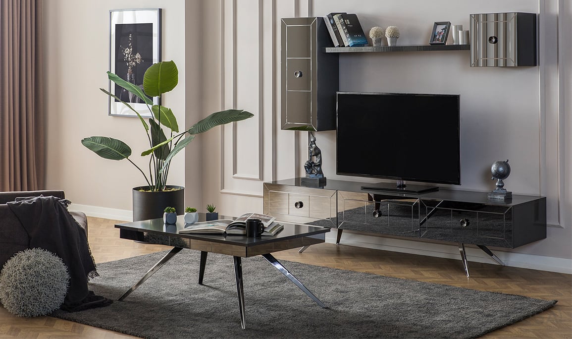 Medusa Home Mobilya - Lexus Antrasit Silver Tv Ünitesi