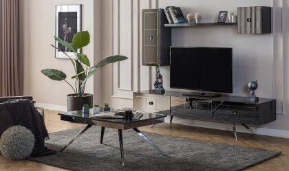 Medusa Home Mobilya - Lexus Antrasit Silver Yemek Odası