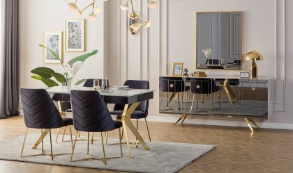Medusa Home - Lexus Aytaşı Gold Yemek Odası Medusa Home - Lexus Aytaşı Gold Yemek Odası