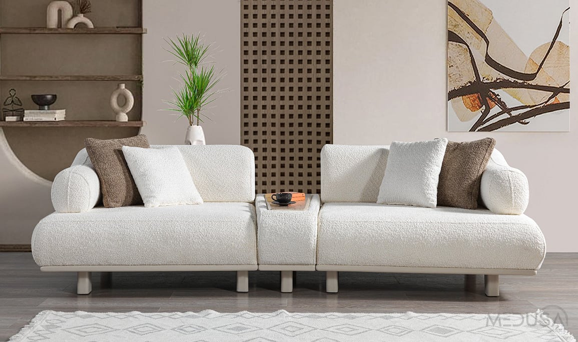 Medusa Home Mobilya - Lexus Sehpalı Üçlü Koltuk