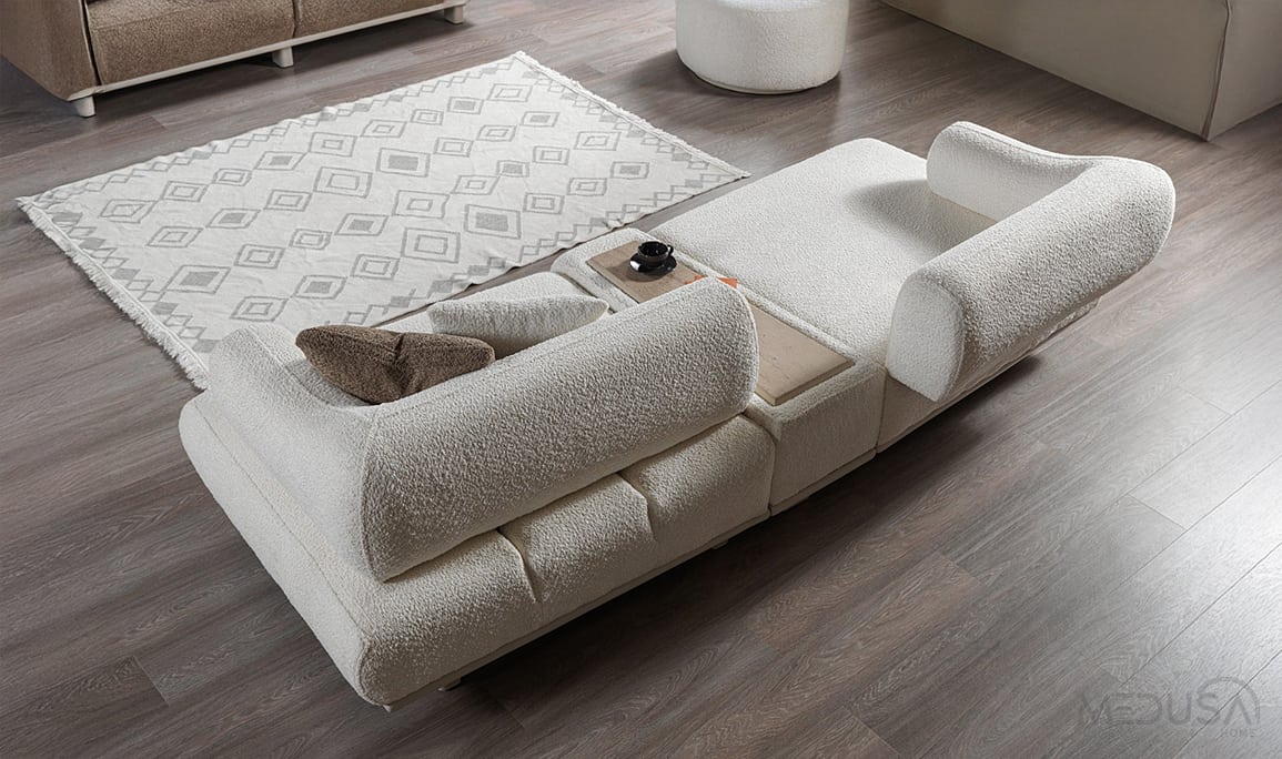 Medusa Home Mobilya - Lexus Sehpalı Üçlü Koltuk