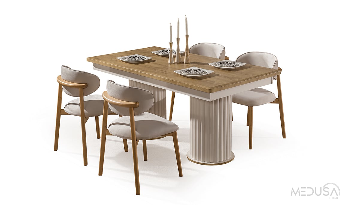 Medusa Home Mobilya - Libre Bohem Açılır Yemek Masası