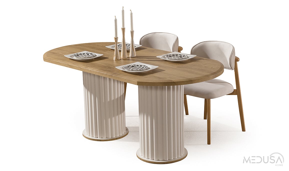 Medusa Home Mobilya - Libre Bohem Sabit Yemek Masası