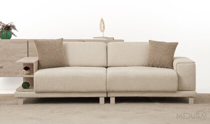 Medusa Home - Lictor Raflı Üçlü Koltuk Medusa Home - Lictor Raflı Üçlü Koltuk