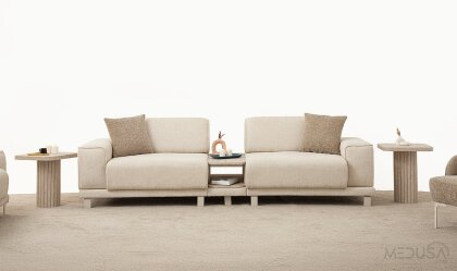 Medusa Home - Lictor Sehpalı Üçlü Koltuk Medusa Home - Lictor Sehpalı Üçlü Koltuk