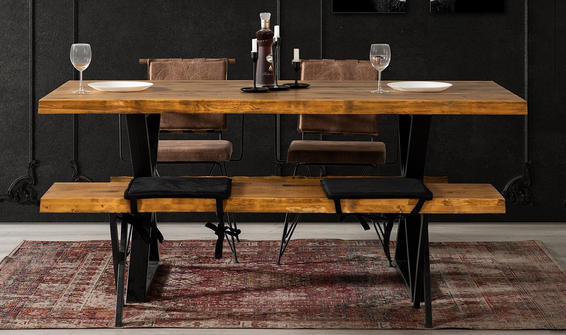 Medusa Home Mobilya - Life Ahşap Yemek Odası