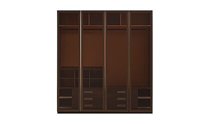 Medusa Home Mobilya - Lilya 4 Kapaklı Akordiyon Gardırop