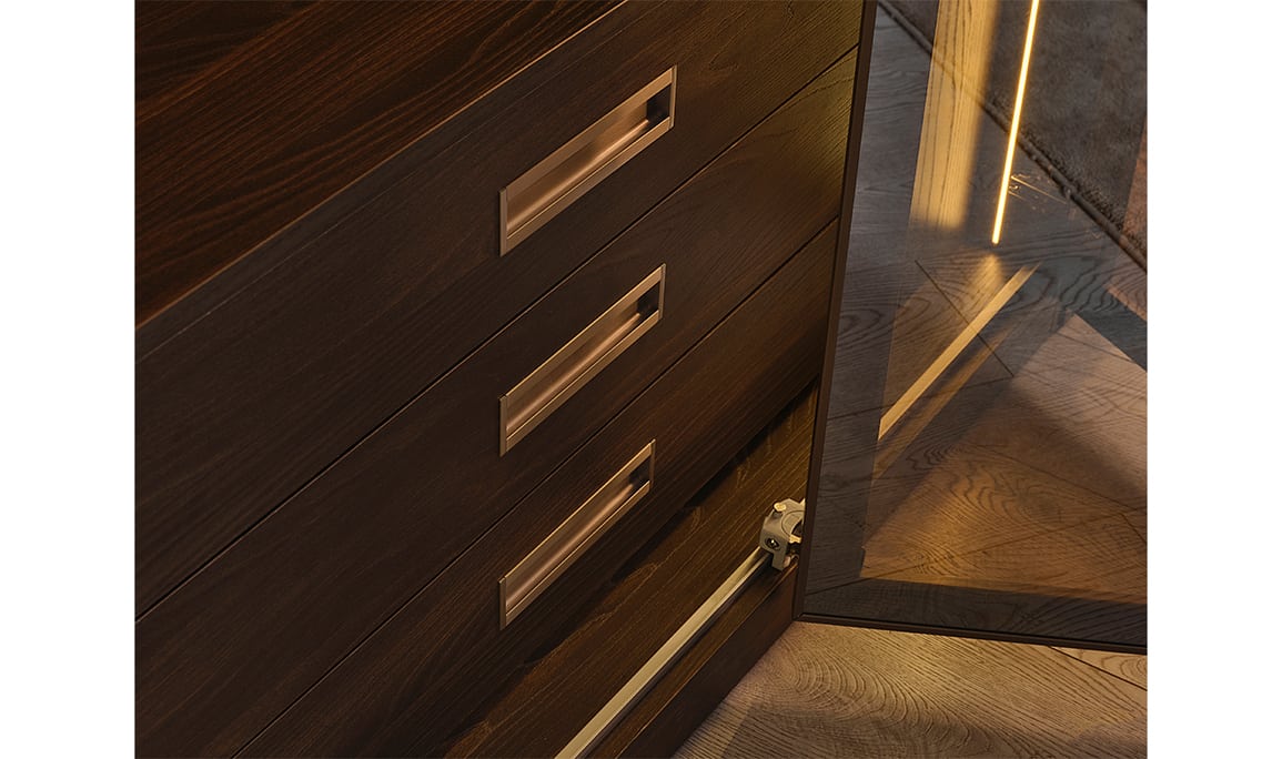 Medusa Home Mobilya - Lilya 4 Kapaklı Akordiyon Gardırop