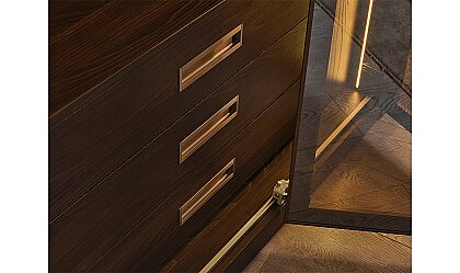 Medusa Home Mobilya - Lilya 4 Kapaklı Akordiyon Gardırop