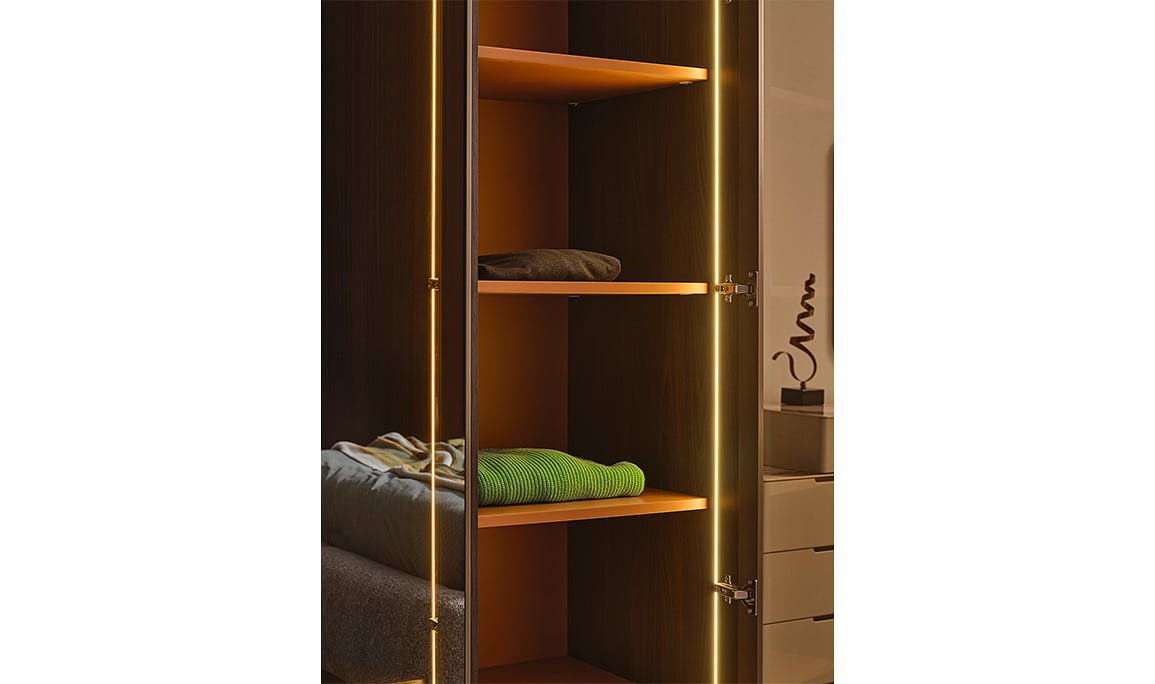 Medusa Home Mobilya - Lilya 4 Kapaklı Akordiyon Gardırop
