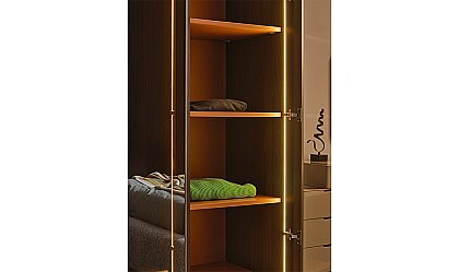 Medusa Home Mobilya - Lilya 4 Kapaklı Akordiyon Gardırop
