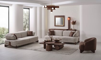 Medusa Home Mobilya - Lilyum Meşe Koltuk Takımı