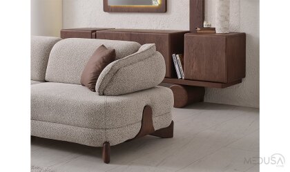 Medusa Home Mobilya - Lilyum Meşe Koltuk Takımı