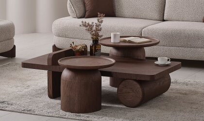 Medusa Home Mobilya - Lilyum Meşe Koltuk Takımı