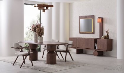 Medusa Home Mobilya - Lilyum Meşe Yemek Odası