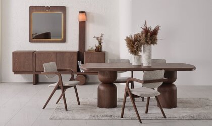 Medusa Home Mobilya - Lilyum Meşe Yemek Odası
