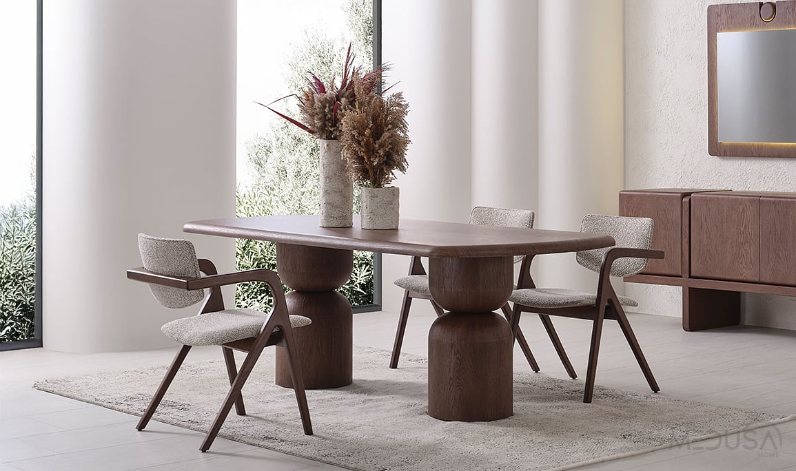 Medusa Home Mobilya - Lilyum Meşe Yemek Odası