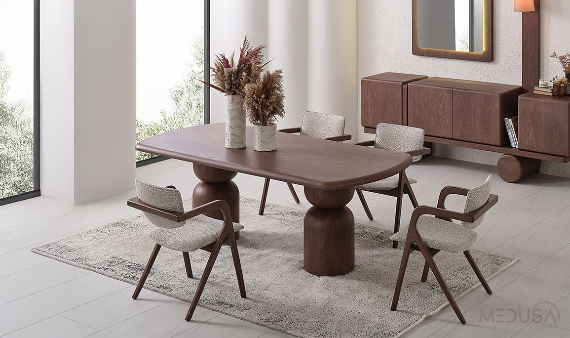 Medusa Home Mobilya - Lilyum Meşe Yemek Odası