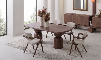 Medusa Home Mobilya - Lilyum Meşe Yemek Odası