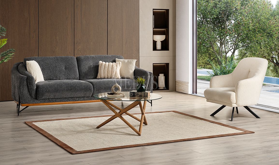 Medusa Home Mobilya - Lina New Üçlü Koltuk Yataklı