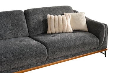 Medusa Home Mobilya - Lina New Üçlü Koltuk Yataklı