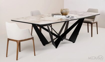 Medusa Home Mobilya - Lindeman Seramik Yemek Masası