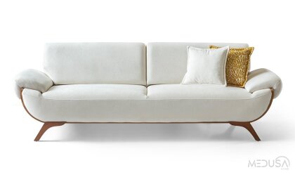 Medusa Home - Linea Ahşap Üçlü Koltuk Medusa Home - Linea Ahşap Üçlü Koltuk