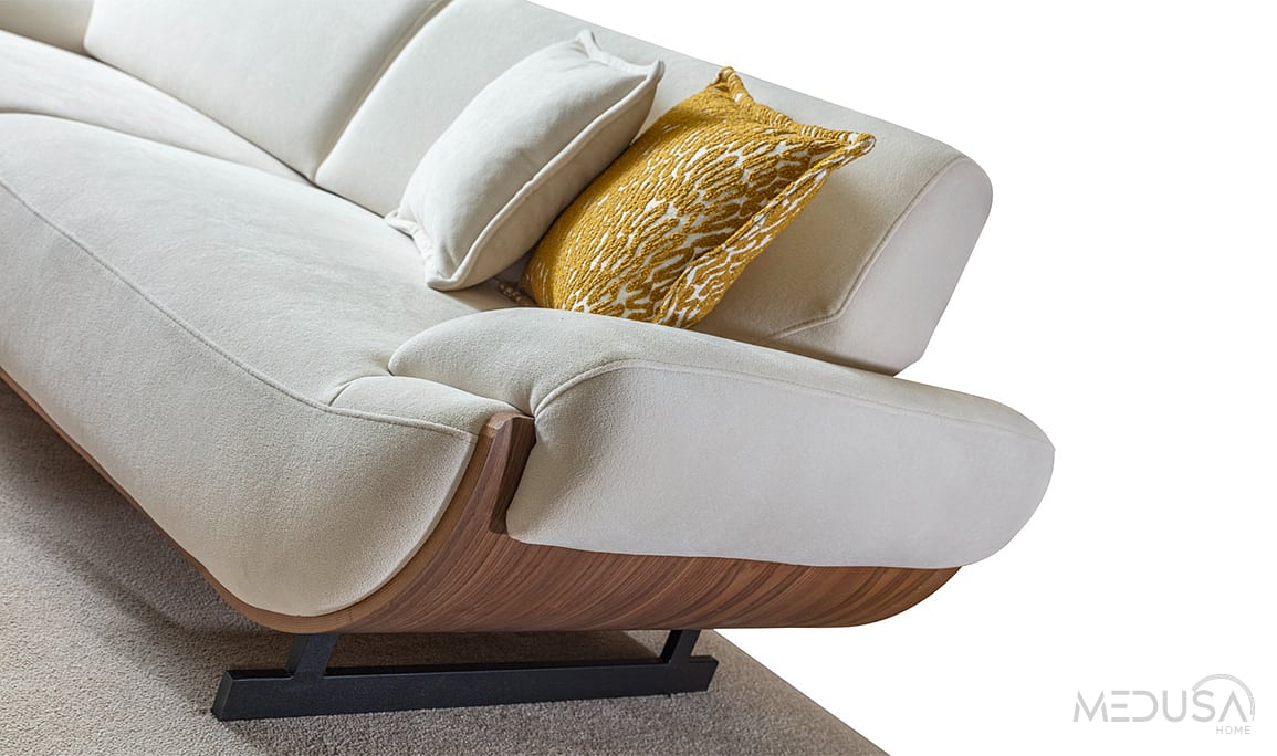 Medusa Home Mobilya - Linea Metal Üçlü Koltuk