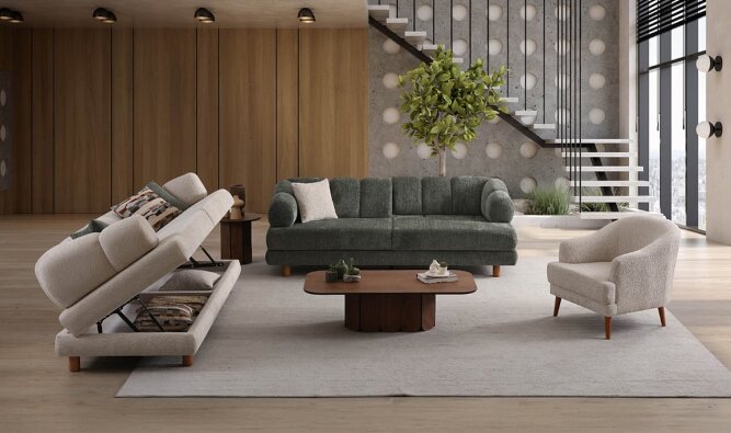 Medusa Home Mobilya - Lion Bohem Koltuk Takımı - Bohem Koltuk Takımı