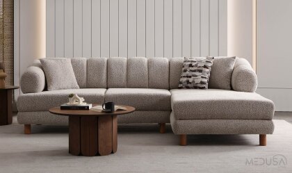 Medusa Home Mobilya - Lion Bohem Yataklı ve Sandıklı Köşe Takımı