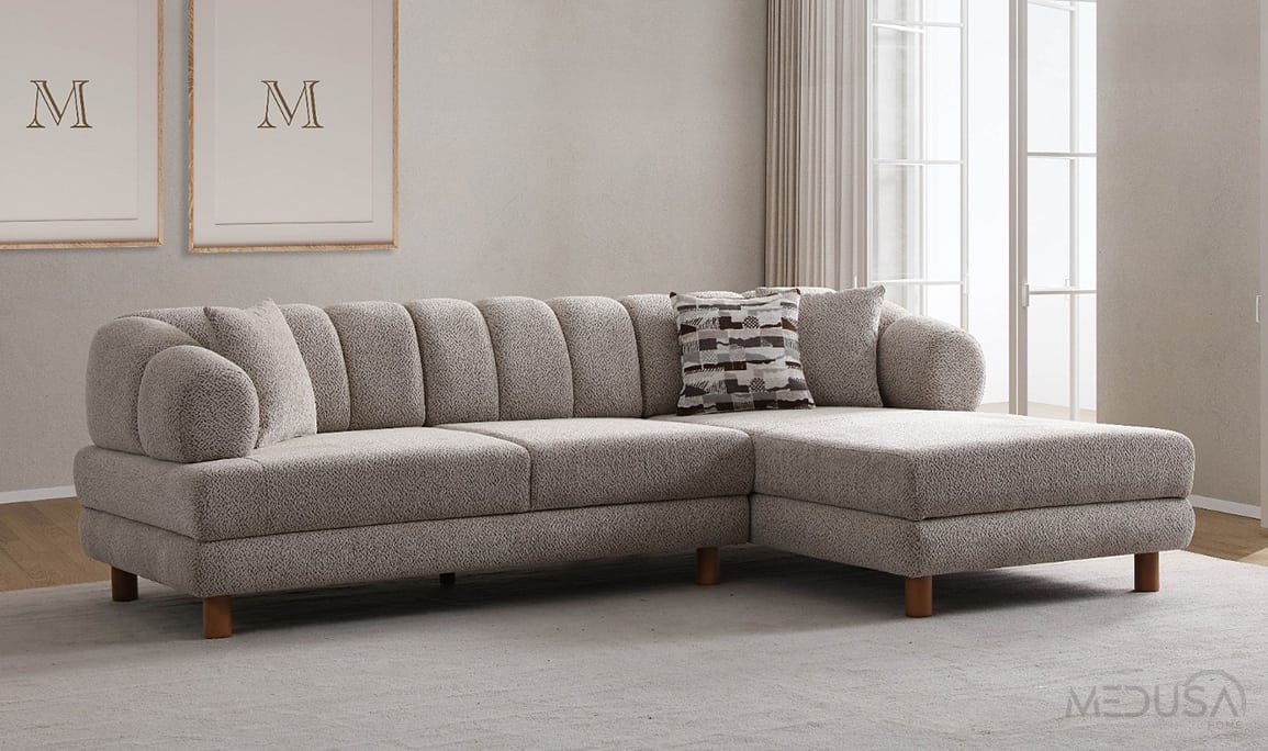 Medusa Home Mobilya - Lion Bohem Yataklı ve Sandıklı Köşe Takımı