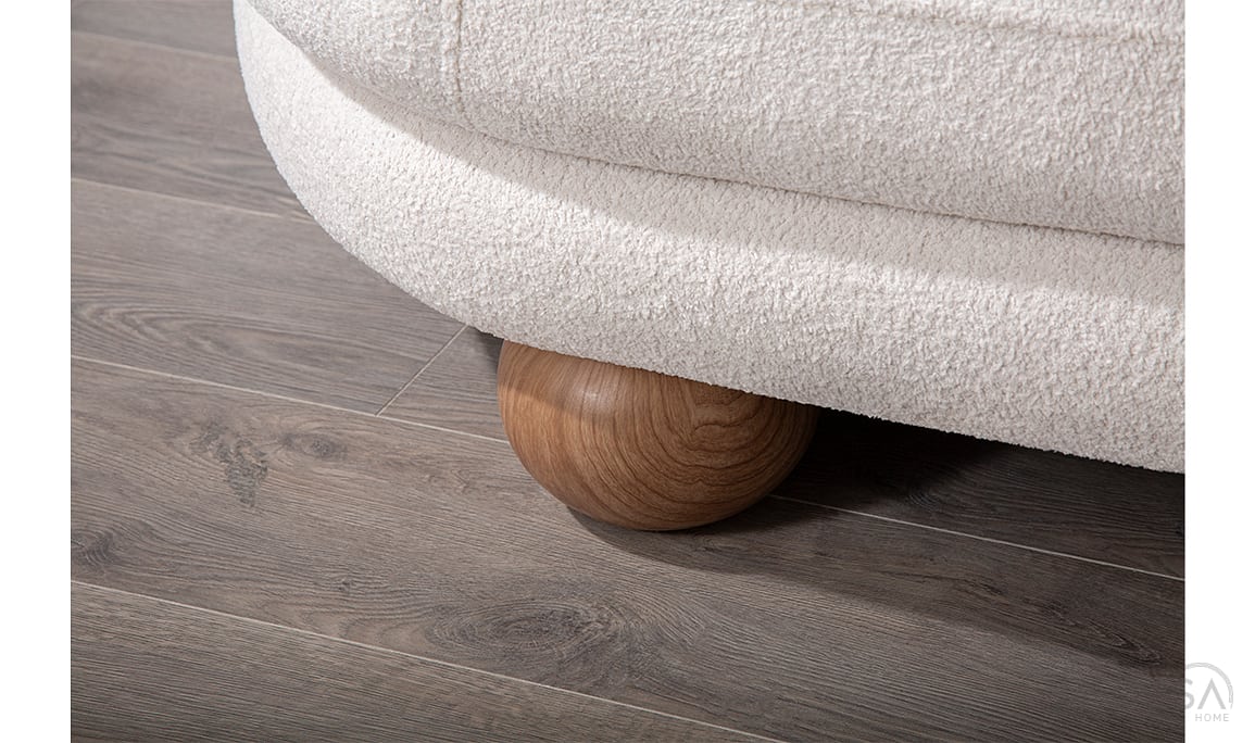 Medusa Home Mobilya - Liora Beyaz Üçlü Koltuk