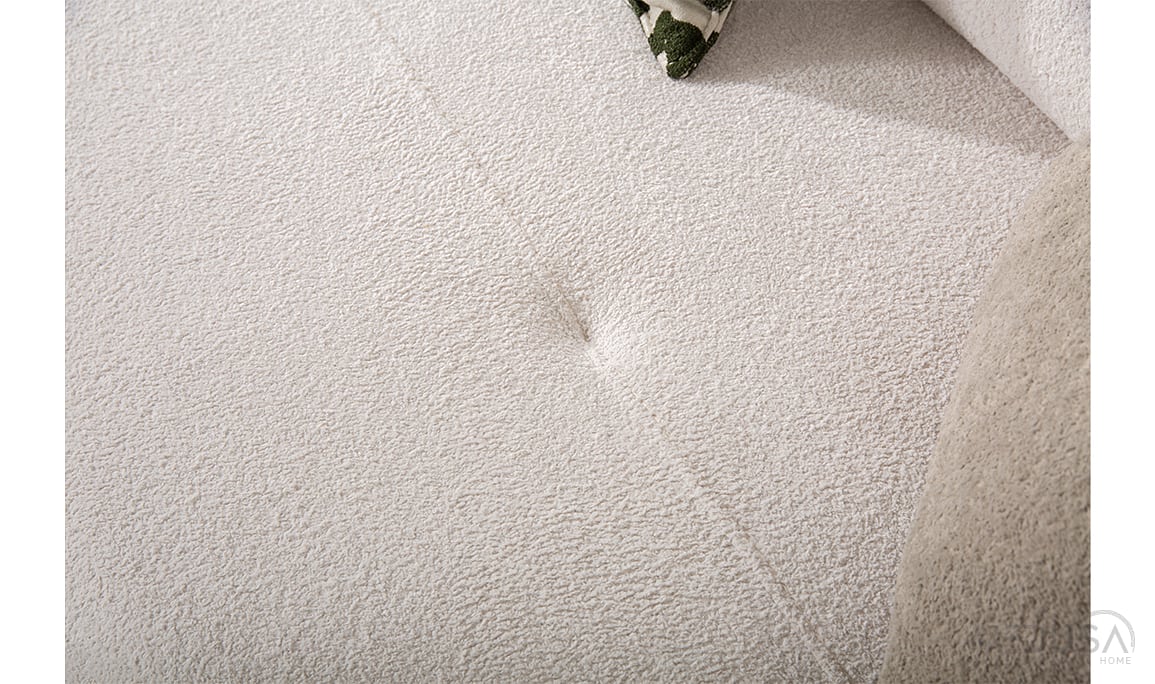 Medusa Home Mobilya - Liora Beyaz Üçlü Koltuk