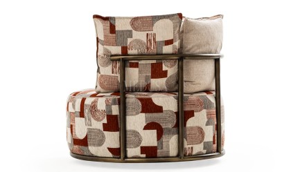 Medusa Home Mobilya - Liora Colorful Berjer