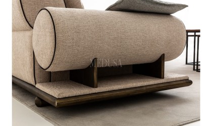 Medusa Home Mobilya - Liora Krem Dörtlü Koltuk