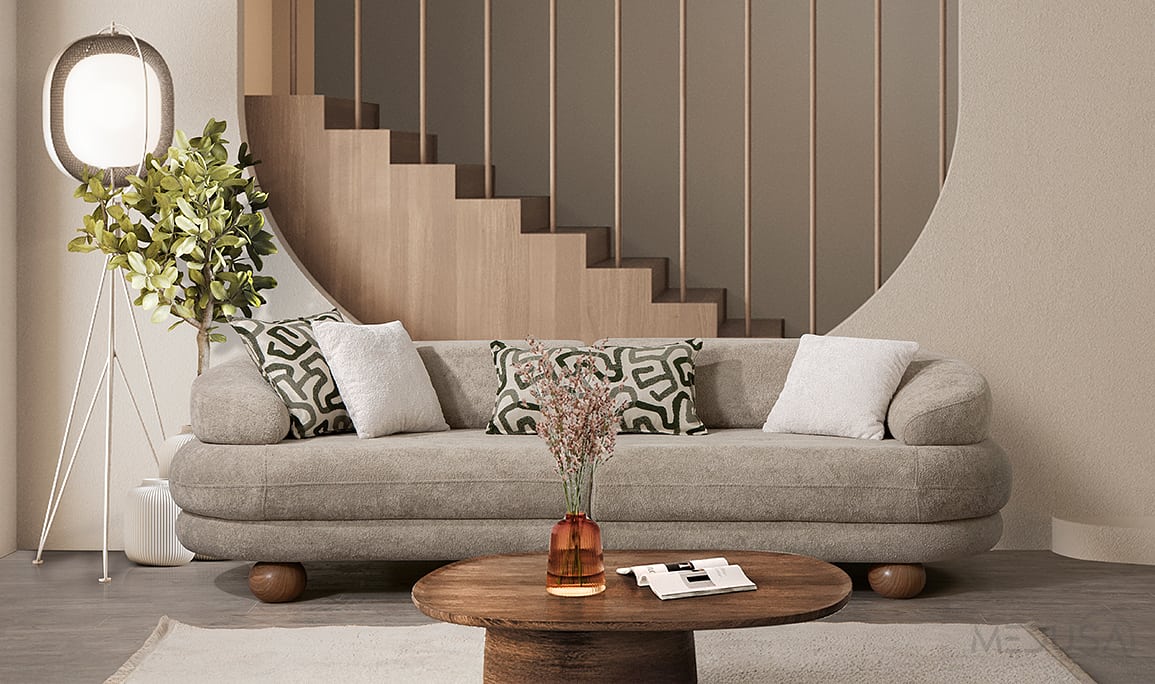 Medusa Home Mobilya - Liora Vizon Üçlü Koltuk