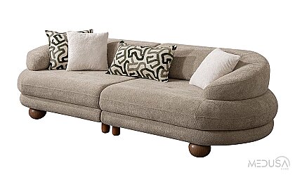 Medusa Home Mobilya - Liora Vizon Üçlü Koltuk