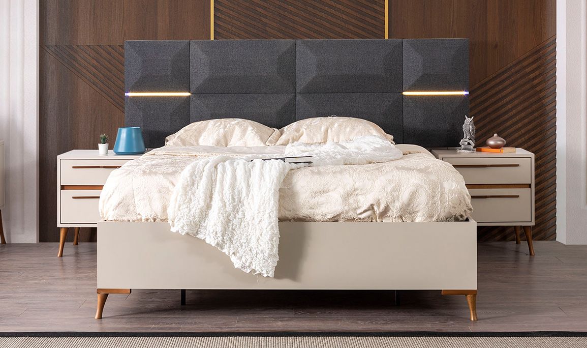 Medusa Home Mobilya - Liva Bej Yatak Odası