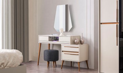 Medusa Home Mobilya - Liva Bej Yatak Odası