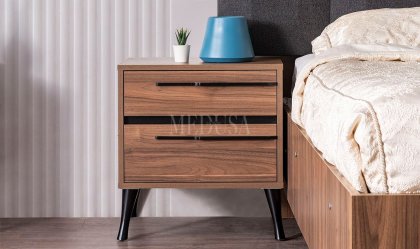 Medusa Home - Liva Ceviz Komodin Medusa Home - Liva Ceviz Komodin