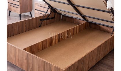 Medusa Home Mobilya - Liva Ceviz Yatak Odası